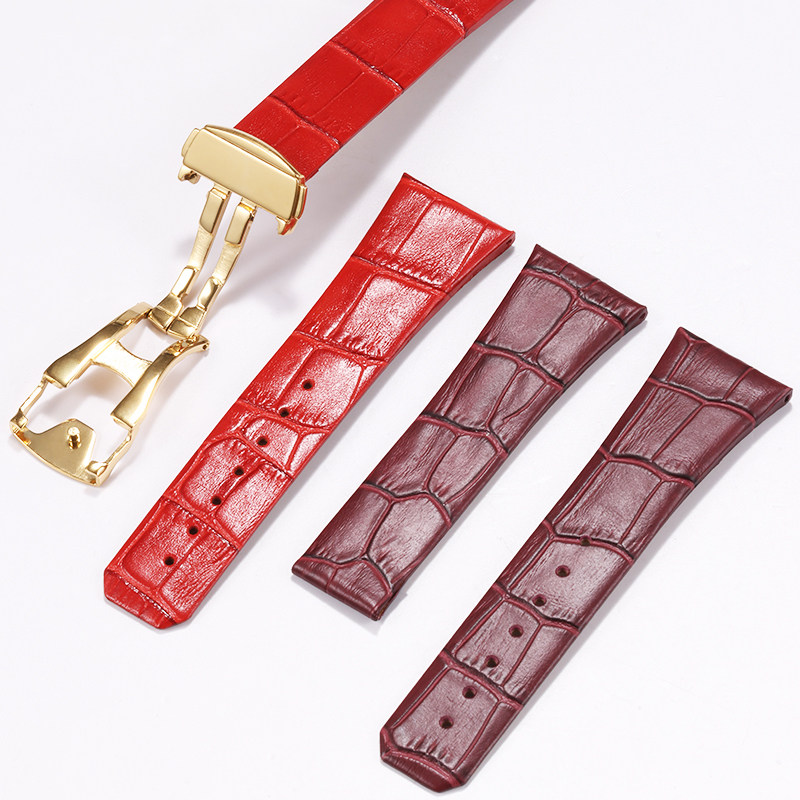 Curved leather watch strap wom - огляд і ціна Omega Watch Constellation