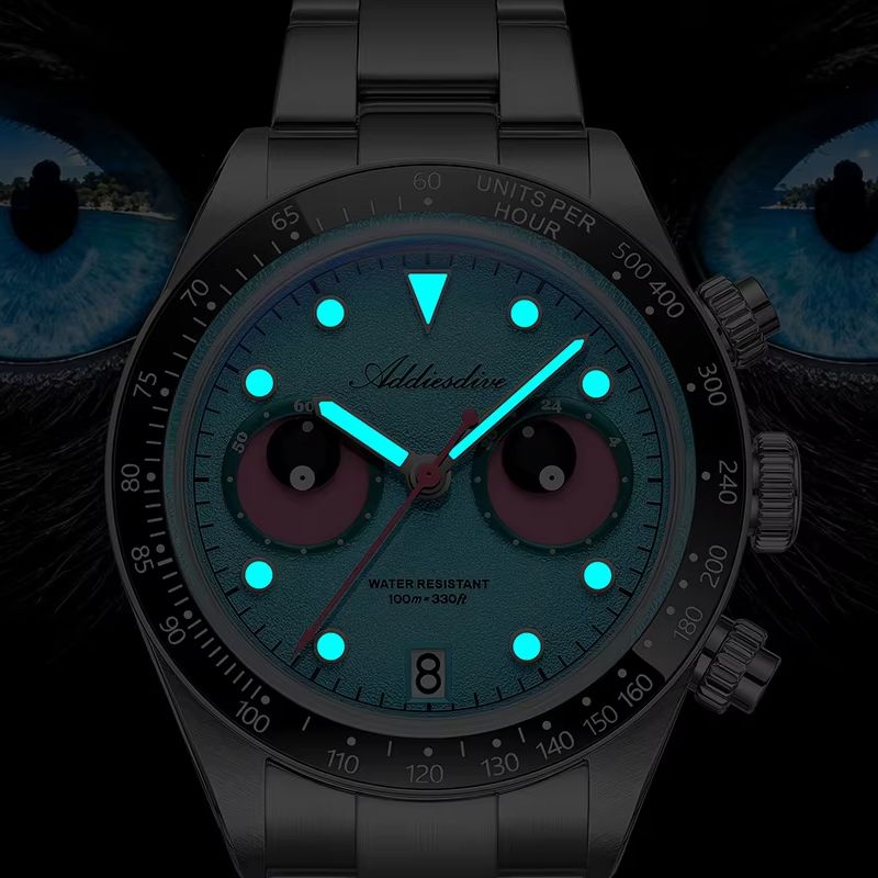 ADDIESDIVE 40MM Men's Quartz W - огляд і ціна Stainless Bracelet Diver