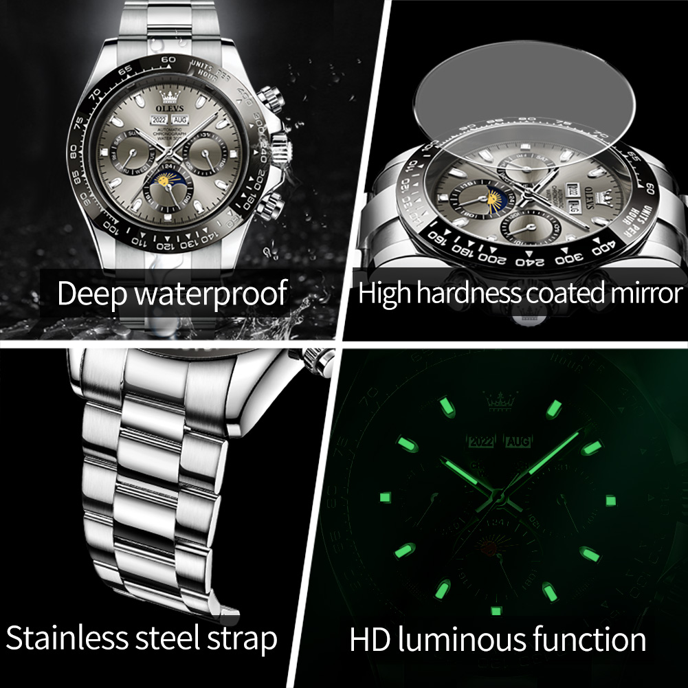 OLEVS 6654 Luxury Mens Watch C - огляд і ціна Rolex Watch Datejust