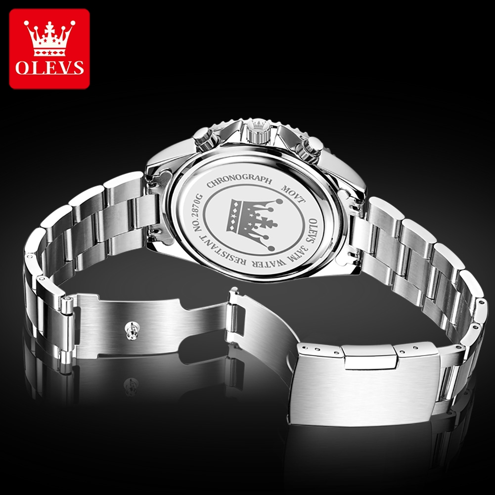 OLEVS 2870 Men's Watches Moon  - огляд і ціна Rolex Watch Datejust