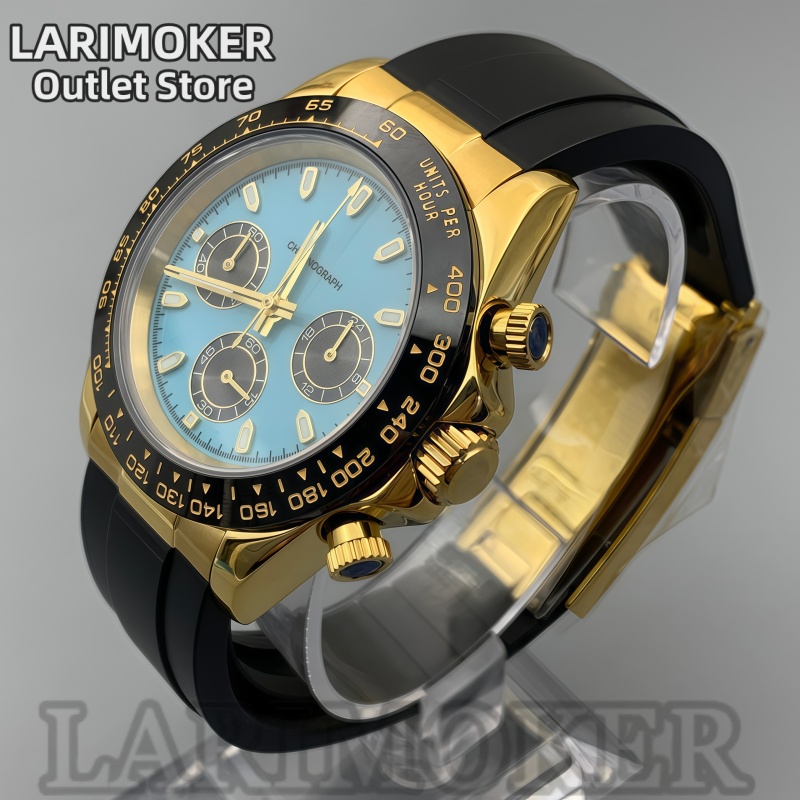 LARIMOKER 39mm Men's Sports Wa - огляд і ціна Rubber Strap Diver