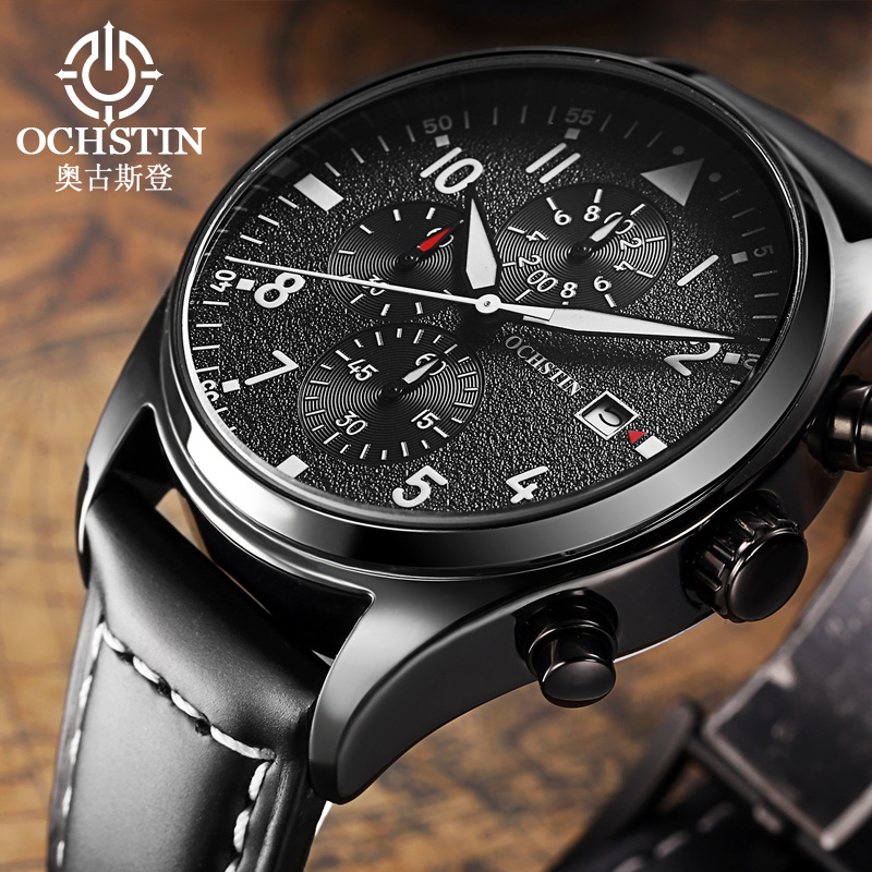 OCHSTIN Original Men Chronogra - огляд і ціна Leather Watch Band Men