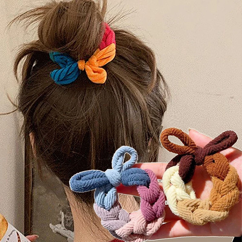 Colorful Hand-Woven Hair Rope  - огляд і ціна Silicone Band Women